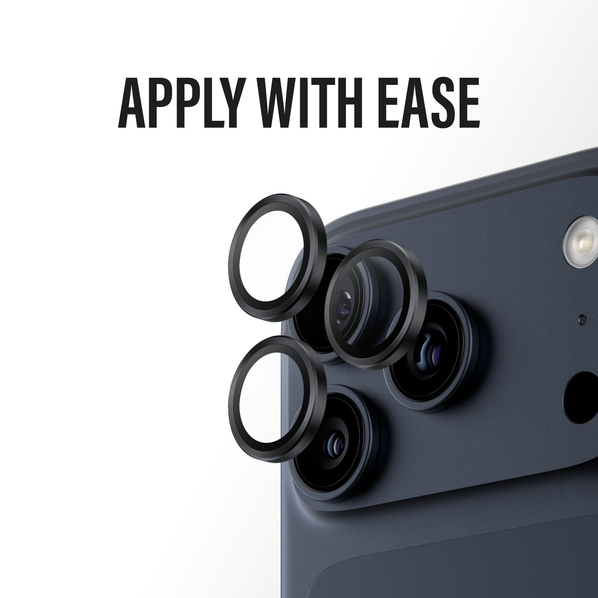 PanzerGlass® Hoops® Camera Lens Protector Black iPhone 17 Pro | iPhone 17 Pro Max | iPhone 16 Pro | 16 Pro Max